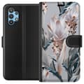 Kompatibelt Lommeboketui til Samsung Galaxy A32 5G blomstre