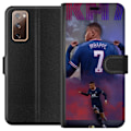 Miniatyrbillede 1 af 3: Samsung Galaxy S20 FE Tegnebogsetui MAP Fodbold Design Grafisk Mønster Moderne Sportsmotiv Trend Fodbold Populær Grafisk Stil Motiv