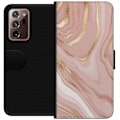 Miniatyrbillede 1 af 3: Samsung Galaxy Note20 Ultra Tegnebogsetui Marmor Guld