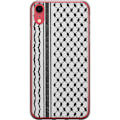 Pikkukuva 1 / 2: Apple iPhone XR Läpinäkyvä kuori Palestiinalainen kuvio - perinteiseen tyyliin inspiroima keffiyeh-kangas