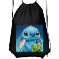 Pikkukuva 1 / 6: Jumppakassi | Kevyt Treenikassi Aikuisille Stitch ja sammakko musta Aikuinen