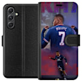 Miniatyrbillede 1 af 3: Samsung Galaxy A05s Tegnebogsetui MAP Fodbold Design Grafisk Mønster Moderne Sportsmotiv Trend Fodbold Populær Grafisk Stil Motiv