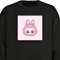 Miniatyrbilde 1 av 3: Sweatshirt for Voksen | Klassisk Collegegenser Labubu Zodiac B svart M