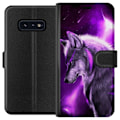 Miniatyrbilde 1 av 3: Samsung Galaxy S10e Lommeboketui Lilla Ulv