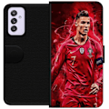 Miniatyrbillede 1 af 3: Samsung Galaxy A82 5G Tegnebogsetui Ronaldo Færdigheder - CR7 Design for Ægte Fans