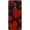 Miniatyrbillede 1 af 3: OnePlus 11R Gennemsigtig cover Rød Fløjlshjerter