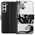 Miniatyrbillede 1 af 3: Samsung Galaxy S23+ Tegnebogsetui Leopard Faces