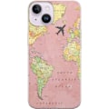 Pikkukuva 1 / 3: Apple iPhone 15 Läpinäkyvä kuori Pink Map
