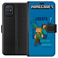Miniatyrbillede 1 af 3: Samsung Galaxy A71 Tegnebogsetui Minecraft Huler