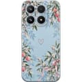 Kompatibelt Mobildeksel til Xiaomi 17 Blomsterhjerte blå
