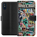 Pikkukuva 1 / 3: Xiaomi Redmi 9A Lompakkokotelo Minecraft Taide