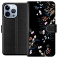 Miniatyrbillede 1 af 4: Apple iPhone 13 Pro Tegnebogsetui Blomster