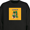 Miniatyrbilde 1 av 3: Sweatshirt for Barn | Myk og Klassisk Collegegenser Minecraft svart one size