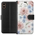Pikkukuva 1 / 3: Apple iPhone XS Lompakkokotelo Romanttiset kukat