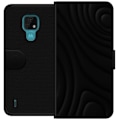 Miniatyrbillede 1 af 3: Motorola Moto E7 Tegnebogsetui Sorte Bølger