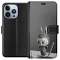 Miniatyrbilde 1 av 4: Apple iPhone 13 Pro Lommeboketui Pop Mart MEGA LABUBU LABUBU Sketch 1000%