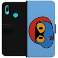 Miniatyrbillede 1 af 3: Huawei P smart 2019 Tegnebogsetui Bold Bot Head