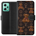 Miniatyrbillede 1 af 3: Xiaomi Redmi Note 12 Tegnebogsetui Louis Vuitton Teddybjørn Mønster Luksus Mode Design Populært Motiv Mode Trend Luksuriøse Accessories