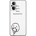 Miniatyrbild 1 av 3: OnePlus Nord N20 5G Genomskinligt Skal You Don’t Know My Password – edgy textmotiv med attityd