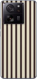 Kompatibelt Mobildeksel til Xiaomi 13T Pro Brune mokkastriper brun