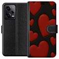 Pikkukuva 1 / 3: Xiaomi Redmi Note 12 Pro Lompakkokotelo Punaiset Samettisydämet