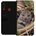 Miniatyrbillede 1 af 3: Samsung Galaxy A20s Tegnebogsetui Rotte Smilende Dyremotiv By Motiv Urban Grafisk Design Populært Sjovt Motiv Kunstart Stil