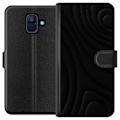 Miniatyrbilde 1 av 3: Samsung Galaxy A6 (2018) Lommeboketui Svarte Bølger