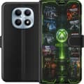 Kompatibel Tegnebogsetui til Xiaomi Redmi Note 15 5G Grönt spelcollage grøn