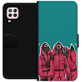 Miniatyrbillede 1 af 3: Huawei P40 lite Tegnebogsetui Squid Game Karakterer Grafisk Design Seriefigurer Populær TV Motiv Asiatisk Stil Spændende Trend