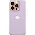 Pikkukuva 1 / 3: Apple iPhone 16 Pro Läpinäkyvä kuori Lila Pilvi - minimalistinen pilvi lila taustalla