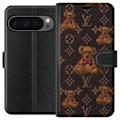 Miniatyrbillede 1 af 3: Google Pixel 9 Pro XL Tegnebogsetui Louis Vuitton Teddybjørn Mønster Luksus Mode Design Populært Motiv Mode Trend Luksuriøse Accessories