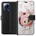 Pikkukuva 1 / 3: Xiaomi 13 Lite Lompakkokotelo Labubu Sydän Taustakuva Pop Mart Rakkausteema Hahmodesign Suosittu Motiivi Keräilytaideteossarja