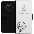 Miniatyrbild 1 av 3: OnePlus 7T Plånboksfodral You Don’t Know My Password – edgy textmotiv med attityd