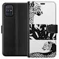 Pikkukuva 1 / 3: Samsung Galaxy A71 Lompakkokotelo Leopard Faces