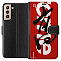 Pikkukuva 1 / 3: Samsung Galaxy S21 Lompakkokotelo Supreme Punainen Graffiti Katupukeutuminen Suunnittelu Muotikuvake Trendikäs Graffiti Kuviointi Suosittu Urbaani Ka