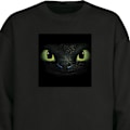 Miniatyrbillede 1 af 3: Sweatshirt til Voksne | Klassisk Collegebluse Sådan træner du din drage sort M