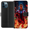 Miniatyrbillede 1 af 3: Apple iPhone 12 Pro Tegnebogsetui Ronaldo Inferno - fodboldhelt i flammer