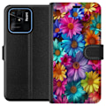 Miniatyrbild 1 av 3: Xiaomi Redmi 10C Plånboksfodral Gerbera Blommor Färgglad Dekor Blommotiv Populärt Heminredning Färg Rik Väggkonst Design