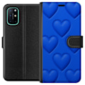 Miniatyrbillede 1 af 3: OnePlus 8T Tegnebogsetui Blå Hjerter