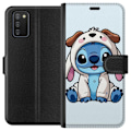 Pikkukuva 1 / 3: Samsung Galaxy A02s Lompakkokotelo Stitch Koirapuku Lilo & Stitch Disney Hauska Design Sininen Avaruusolento Sarjakuva Hahmo Suosittu Lapsille Suositt