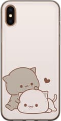 Kompatibelt Mobildeksel til Apple iPhone XS Kawaii Søte Katter