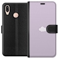 Pikkukuva 1 / 3: Huawei P20 lite Lompakkokotelo Lila Pilvi - minimalistinen pilvi lila taustalla