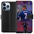 Miniatyrbillede 1 af 4: Apple iPhone 13 Pro Tegnebogsetui MAP Fodbold Design Grafisk Mønster Moderne Sportsmotiv Trend Fodbold Populær Grafisk Stil Motiv