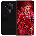Miniatyrbild 1 av 3: Nokia 5.4 Plånboksfodral Ronaldo Skills – CR7 Design för