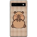 Pikkukuva 1 / 3: Google Pixel 6a Läpinäkyvä kuori Mobilskal kawaii capybara flera figurer japansk stil