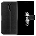 Miniatyrbillede 1 af 3: OnePlus 6T Tegnebogsetui Keffiyeh-mønster - klassisk sort-hvid palæstinensisk tørklæde med kulturel betydning