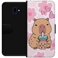 Miniatyrbild 1 av 3: Samsung Galaxy J6+ Plånboksfodral Kawaii Capybara Hjärtan An