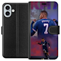 Miniatyrbillede 1 af 3: Apple iPhone 16 Plus Tegnebogsetui MAP Fodbold Design Grafisk Mønster Moderne Sportsmotiv Trend Fodbold Populær Grafisk Stil Motiv