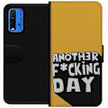 Pikkukuva 1 / 3: Xiaomi Redmi Note 9 4G Lompakkokotelo Another Day Tekstimotiivi Huumori Katumuoti Graafinen Rohkea Tyyli Suosittu Elämäntapa Kaupunkimuoti Design