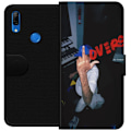Miniatyrbillede 1 af 3: Huawei P Smart Z Tegnebogsetui Kærlighed Mystik Design Romantisk Motiv Populært Grafisk Mønster Mode Stil